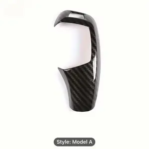 1pc Premium Carbon Fiber Style Gear Shift Panel Frame with Gear Knob Cover Trim for BMW F20 F30 F31 F34 X5 F15 X6 F16 X3 F25 X4 F26 F10 LHD Models