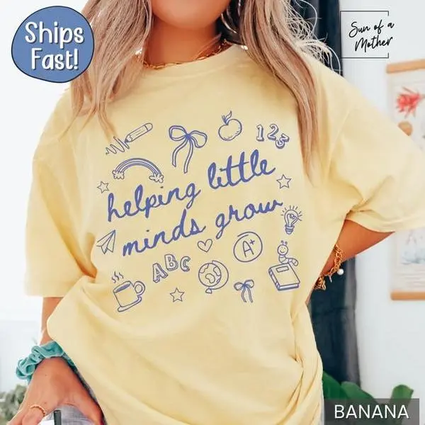Comfort Colors Teacher Shirt New Teacher Shirt Cute New Teacher Gift Kindergarten Teacher Team Tshirt Preschool Teacher Shirt Teacher Tee Womenswear Womenswear