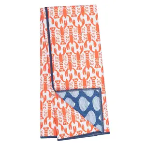 Anywhere Towel Reversible -  Kate Nelligan Lobster