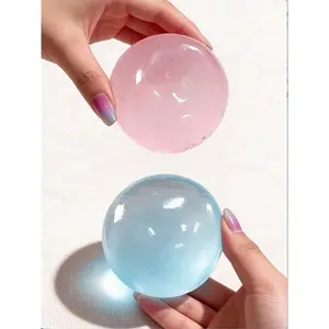 Slow Rebound Round Solid Color Transparent Toy Desktop Decor, Soft Squishable Material, Suitable For Adults, Office Desk, Home Decor, Party, Ideal Gift For Mother's Day, Birthday, Christmas, Easter, Thanksgiving room decorations
