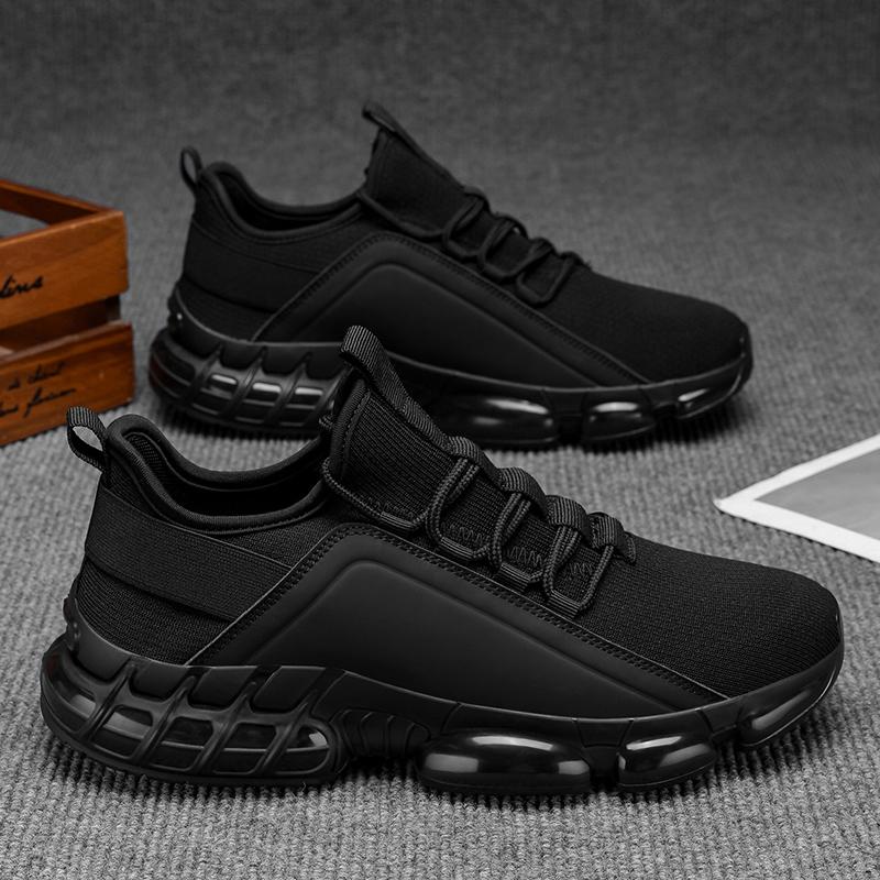 2025 Autumn Winter Men's New Breathable Sports & Leisure Shoes Lightweight Running Sneakers Thick Soled Skateboarding Black Driving Trainers woman men wide fit Breathable Men's Running Shoes