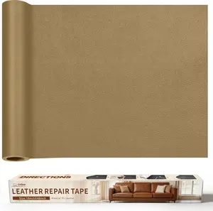 Repair Tape,Self Repair Patch,Patches for Furniture,Sofa,Car Seats,Office Chair.Vinyl Repair Kit 16x48in(Gery Khaki)