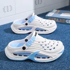 Mens Outdoor Clogs Quick Drying Non Slip Thick Sole Beach Sandals Summer Soft Comfortable Durable Odor Resistant Slippers for MenGift