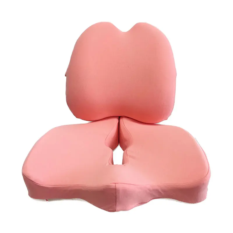 Lumbar support + seat cushion (pink)