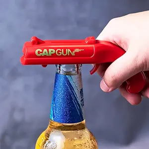 Stainless Steel Shotgun Beer Bottle Opener - Creative, Portable Kitchen Utensil for BBQs, Outdoor Gatherings