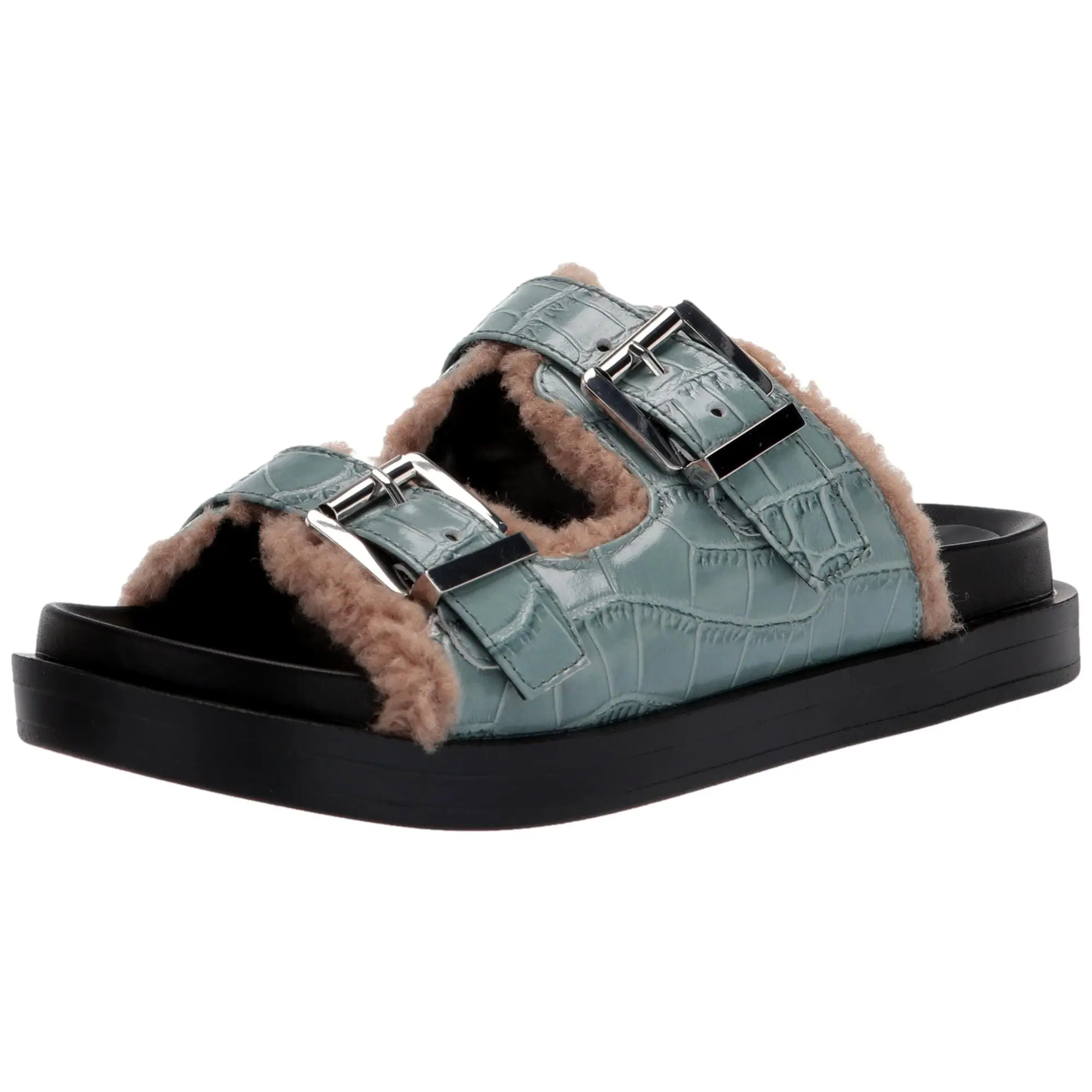Aerosoles Olivia Slide Sandal Light Blue  OLIVIA-BLU Women's