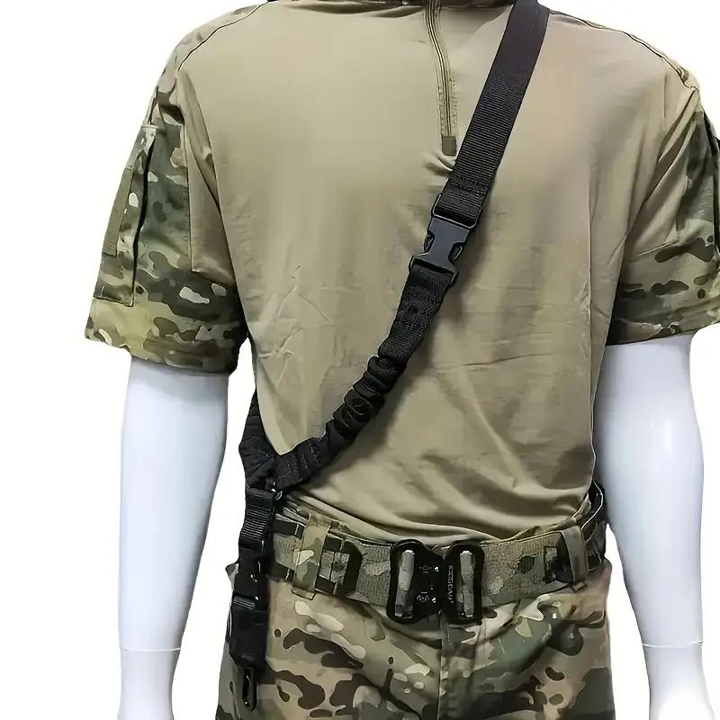Tactical Single Point Rifle Sling 1 Count Rifle Rope Strap with Metal Buckle for Outdoor Hunting & Recreation Equipment
