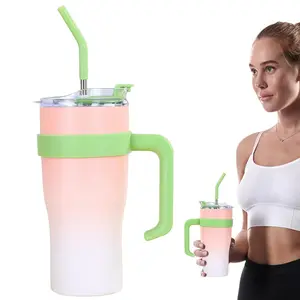 LMMAKE 40oz Stainless Steel Insulated Tumbler With Lid & Straw For Water Ice Coffee Leak Proof BPA Free Multi Purpose Cup