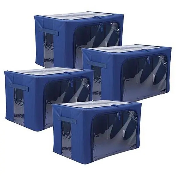 Improvements Collapsible Medium Storage Bins -Set of 4