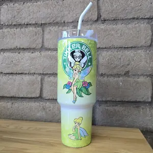 Custom Tinker 40oz Tumbler, Personalized Engraved Travel Cup for fan, Cute Gift for Her