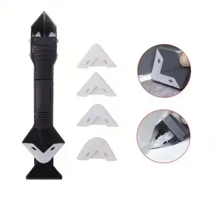 6-Piece Seam Filler Set with 5 Replacement Heads, Plastic Joint Filling Tool, Stainless Steel Blade, Multi-Functional Sealing Kit