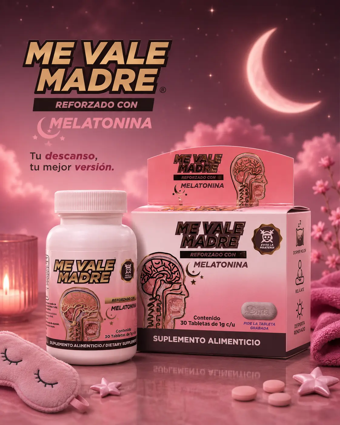 Me Vale Madre Melatonin Dietary Supplement – 30 Tablets