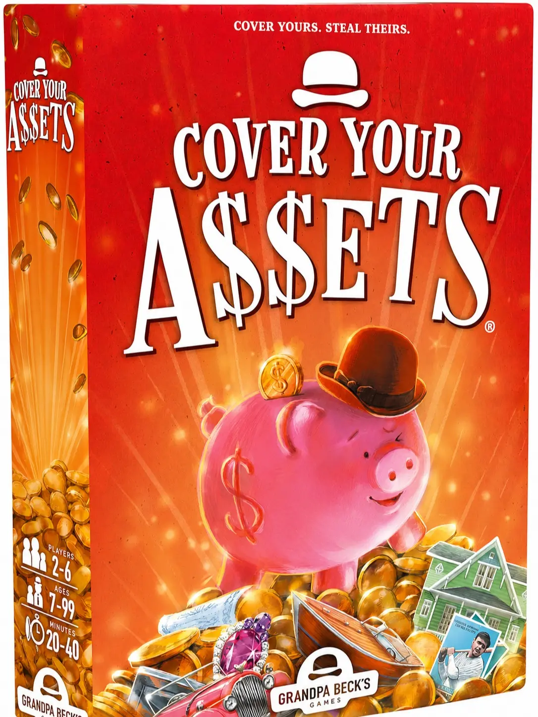 Grandpa Beck's Games Cover Your Assets Card Game | from The Creators of Skull King | Easy to Learn and Outrageously Fun for Kids, Teens, & Adults | 2-6 Players Ages 7+