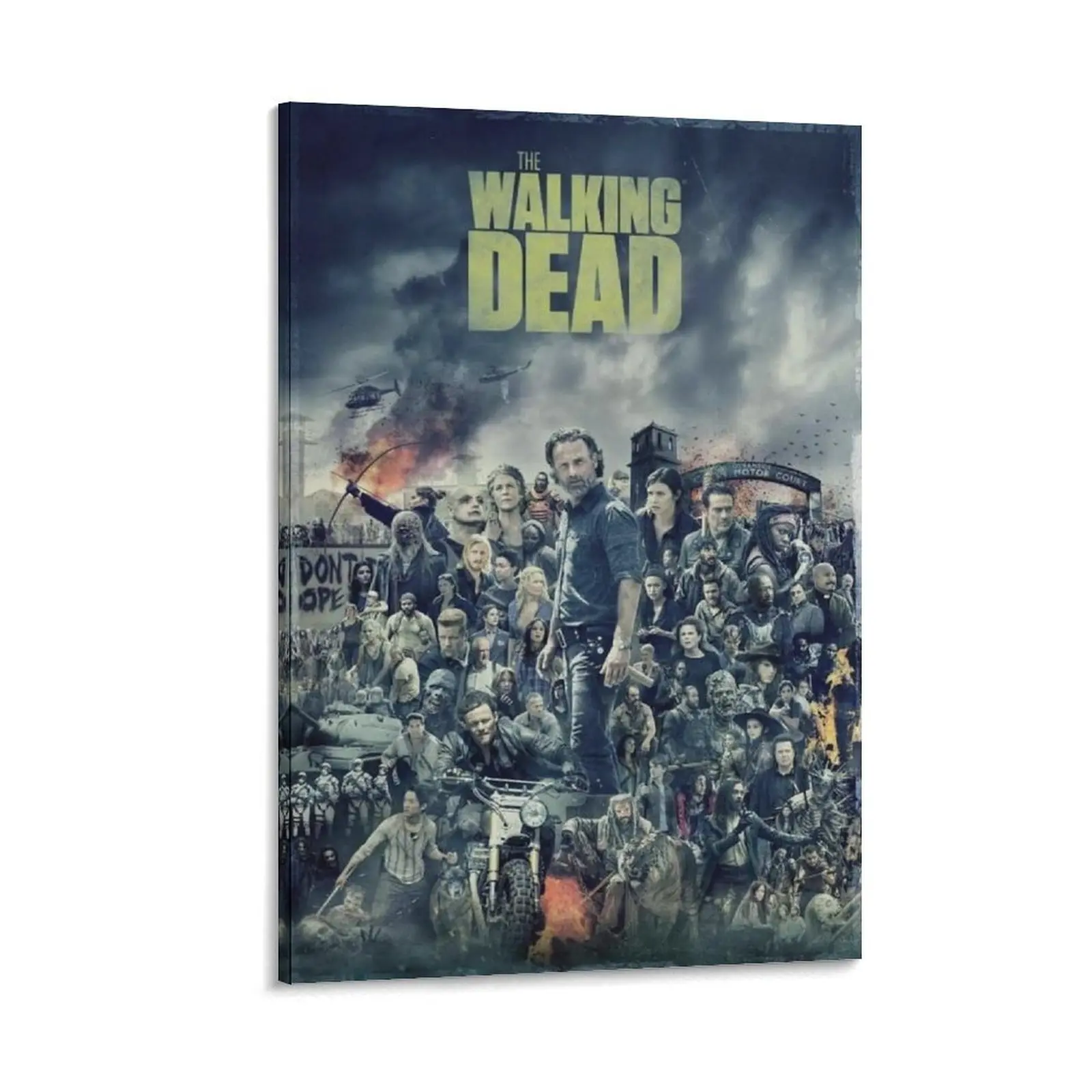 The Walking Dead Canvas Wall Art Posters - Aesthetic, Modern Home Decor Print Design Graphic & Picture Image Prints for Bedroom, Bar, Giftable Home Supplies