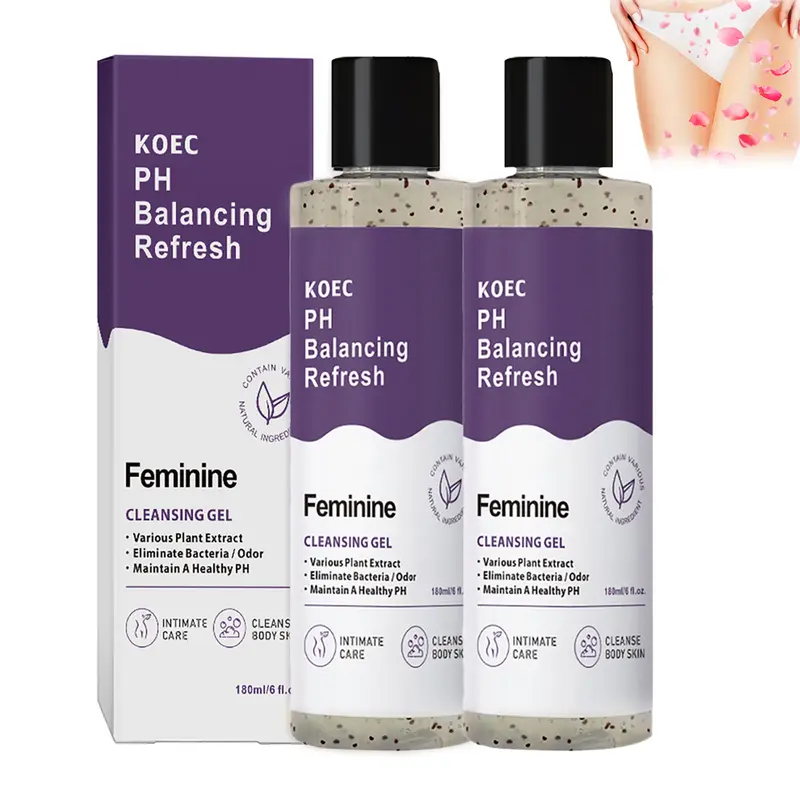 KOEC PH-Balanced Shower Gel – Gentle Feminine Wash with Odor Control, Natural Cleansing & Skin Nourishment – All Skin Types