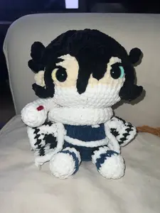 Obanai Iguro the Snake Slayer Plush Collectible with White Snake