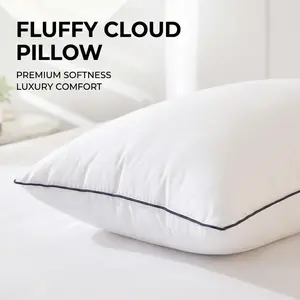5-Star Hotel Pillow for Home - 2 Pack Cloud-Like Soft Pillows, Perfect for All Sleep Positions