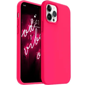 OTOFLY Compatible with iPhone 12, 12 Mini 12 Pro, 12 Pro Max Cellphone Cases, Silicone Smartphone Case, Screen Protector Cover, Shockproof Devices, Slim Phone 12 Phonecase, Anti-Scratch Soft Microfiber Lining Accessories Protection Protective Casing