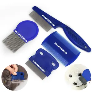 Flea Comb 4Pcs with High Strength Teeth Pet Tear Stain Remover Combs