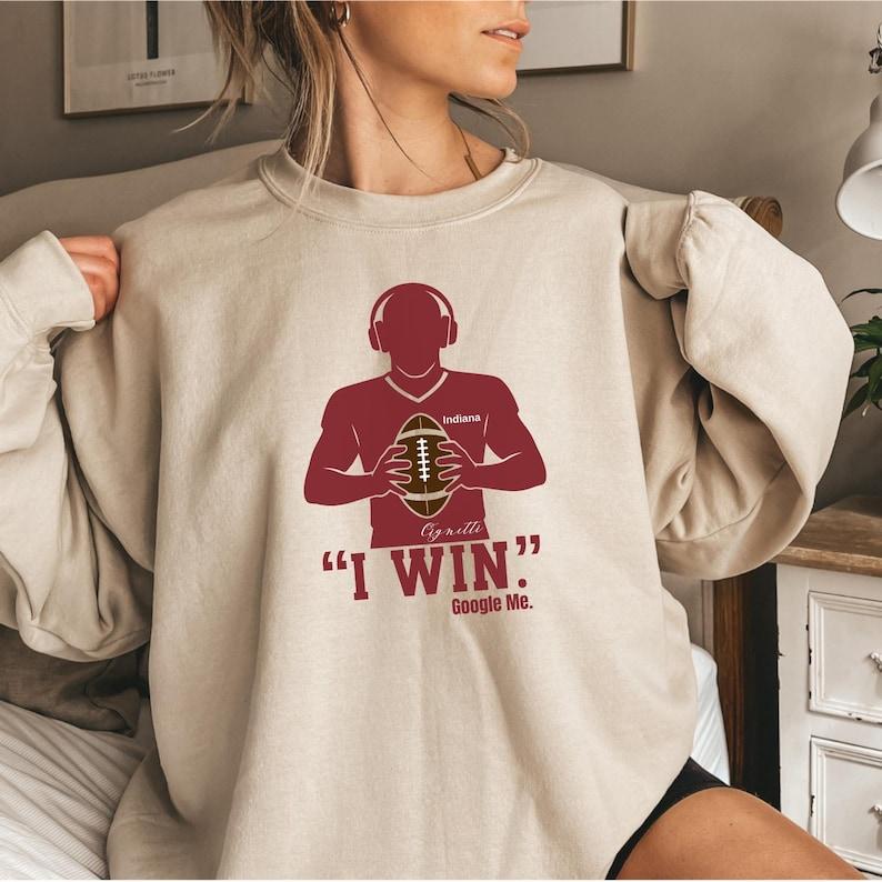 Football Coach Curt Cignetti Retro Red Box T-Shirt, Indiana College Football Fan Shirt, Game Day Apparel, Sports Fan Tee