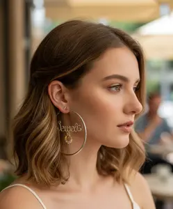 Non-Natural Crystal Statement Earrings - Sterling Silver, Personalized, Ideal for Birthdays and Fashion Parties