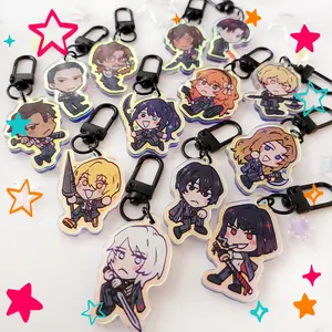 Limbus Company Acrylic Keychain – Sinners & Vergilius | Clear Acrylic Anime Keyring | Game Fan Gift