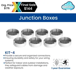 Kit # 4 (8 Camera Junction Boxes)