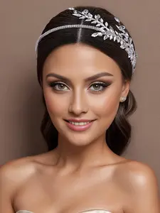 Rhinestone Decorated Headband, Elegant Bridal Headwear for Wedding Bridal Party Formal Occasions, Fashion Hair Accessories for Women