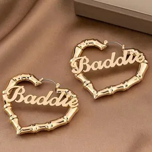 Baddie Heart Shape Hoop Earrings