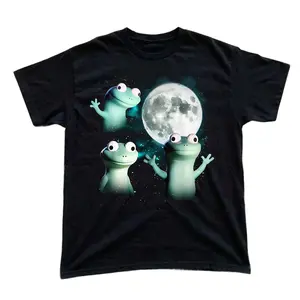 Lizard Meme T-shirt, Cute Lizard Shirt, Moon Lizard Shirts, Cosmic Lizard Design, Funny Lizard Tee, Lizard Character Shirt, Trending T-shirt, Gift for Men, Gift for Women, Crew Neck T-shirt, Trending T-shirt Tshirt Tshirt