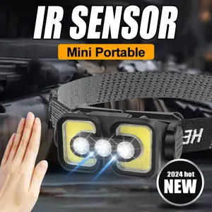 Headlamp Flashlight, Bright LED Rechargeable Headlight with White Red Light,charged display ,6 Mode for Outdoor Camping Running Hiking Fishing camping gear power bank function