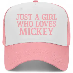 Just A Girl Who Loves Mickey Trucker Hat - Unisex Viral Trendy Theme Park Hat for Men & Women