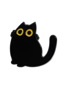 Cute Casual Cat Design Brooch Clip, Trendy Cartoon Animal Badge, Clothes Kawaii Charm Accessories for Men & Women, Fashion Accessory