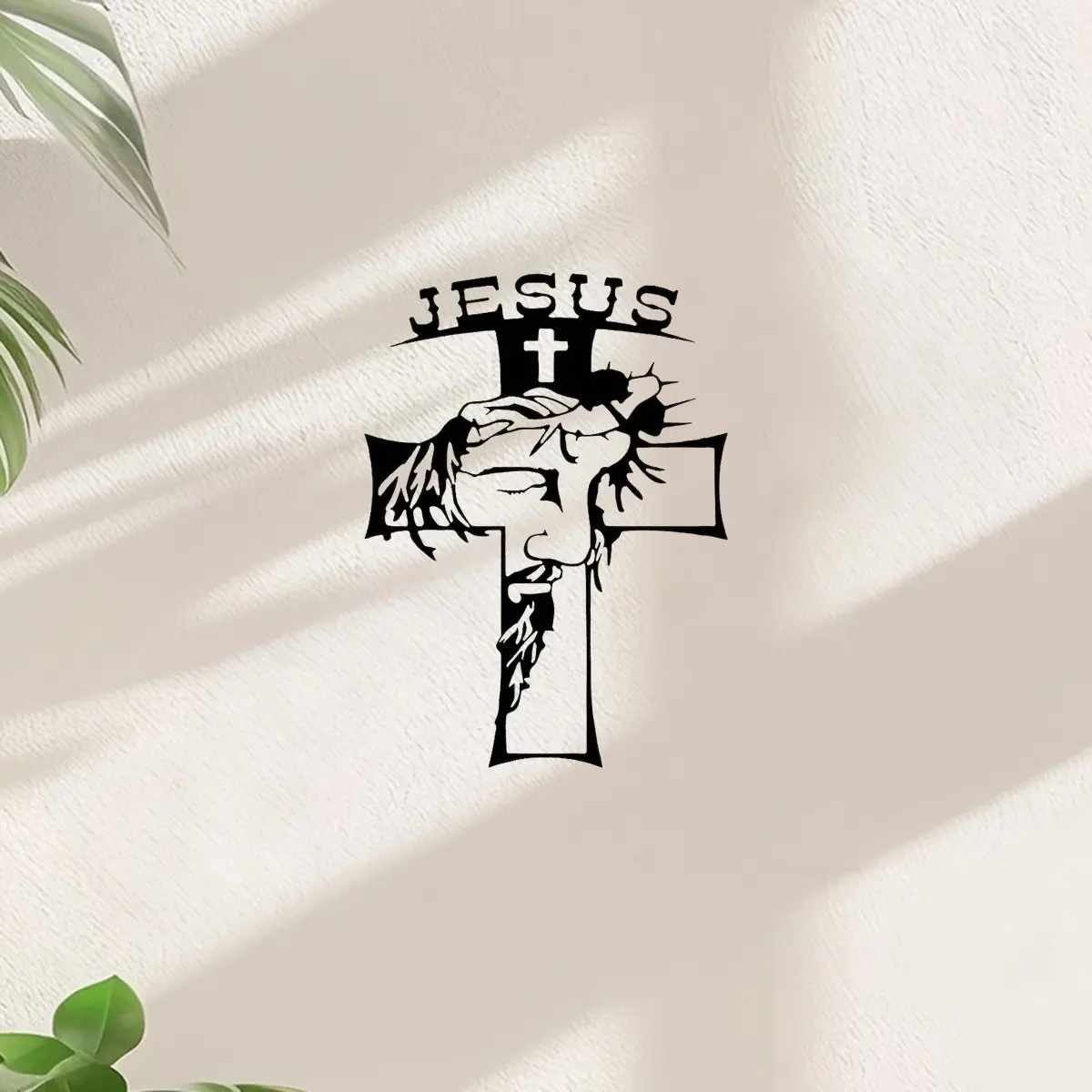 Jesus God Metal Pendant, Elegant Design, Wall Art for Office, Living Room, Bedroom, Patio, Kitchen, Garden, Collectible Gift, Reusable
