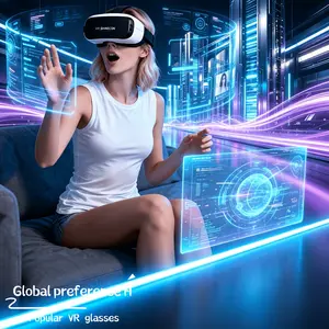 3D immersive virtual reality head-mounted device, role-playing game accessory, virtual reality glasses, hallucinatory visual VR glasses, cinema-level game head-mounted VR, compatible with various sizes of smartphones