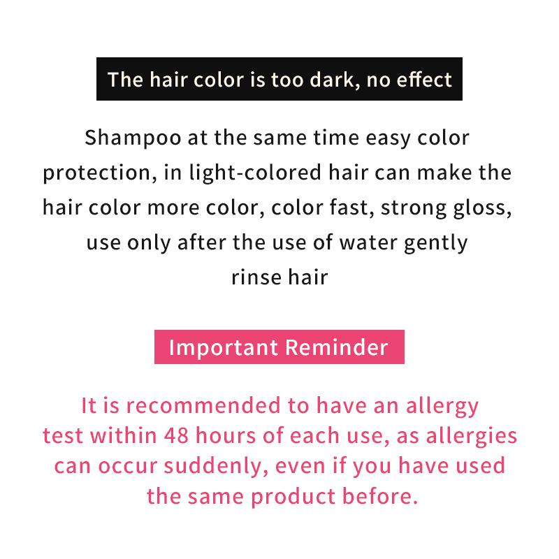 Hair Dye Shampoo Comb-Type Color-stabilizing Shampoo for Color Application Correction and Retention Special Repair Plant Extracts Hair care Cleansing Conditioner