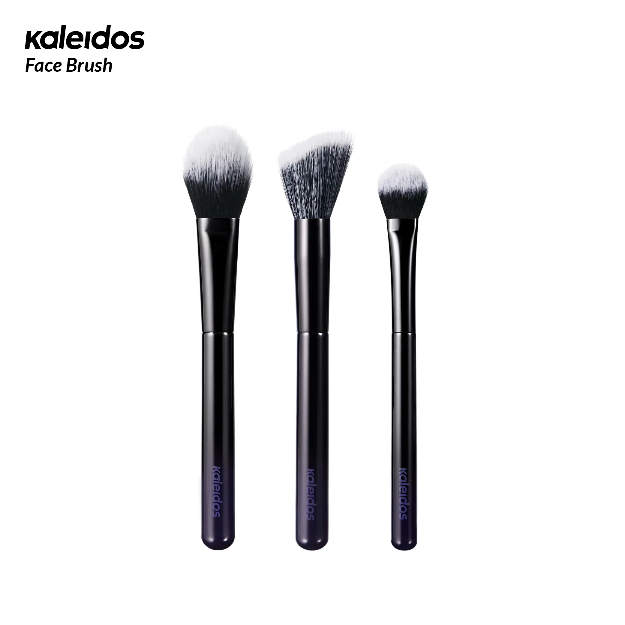Kaleidos The Face Brush | Duo Fiber Contour Brush, Blending Blush Brush, Precision Highlighter Brush, Festival Makeup, Cosmetic Gift