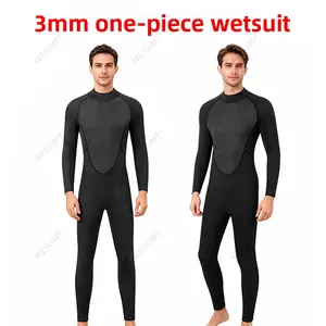 3MM wetsuit one-piece men's trousers jellyfish suit one-piece men's and women's warm surfing neoprene jellyfish suit