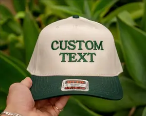 Custom Embroidered Hat Funny Personalized Text Base Ball Two Tone Cap Custom Thread Color Gif For Her/Him