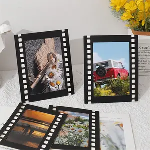 5pcs Film Frame Set, 6-Inch & 7-Inch Sizes, Includes Stand, Ideal for Living Room Kitchen Bedroom Decor, Memorial Photo Frames, Modern Frames