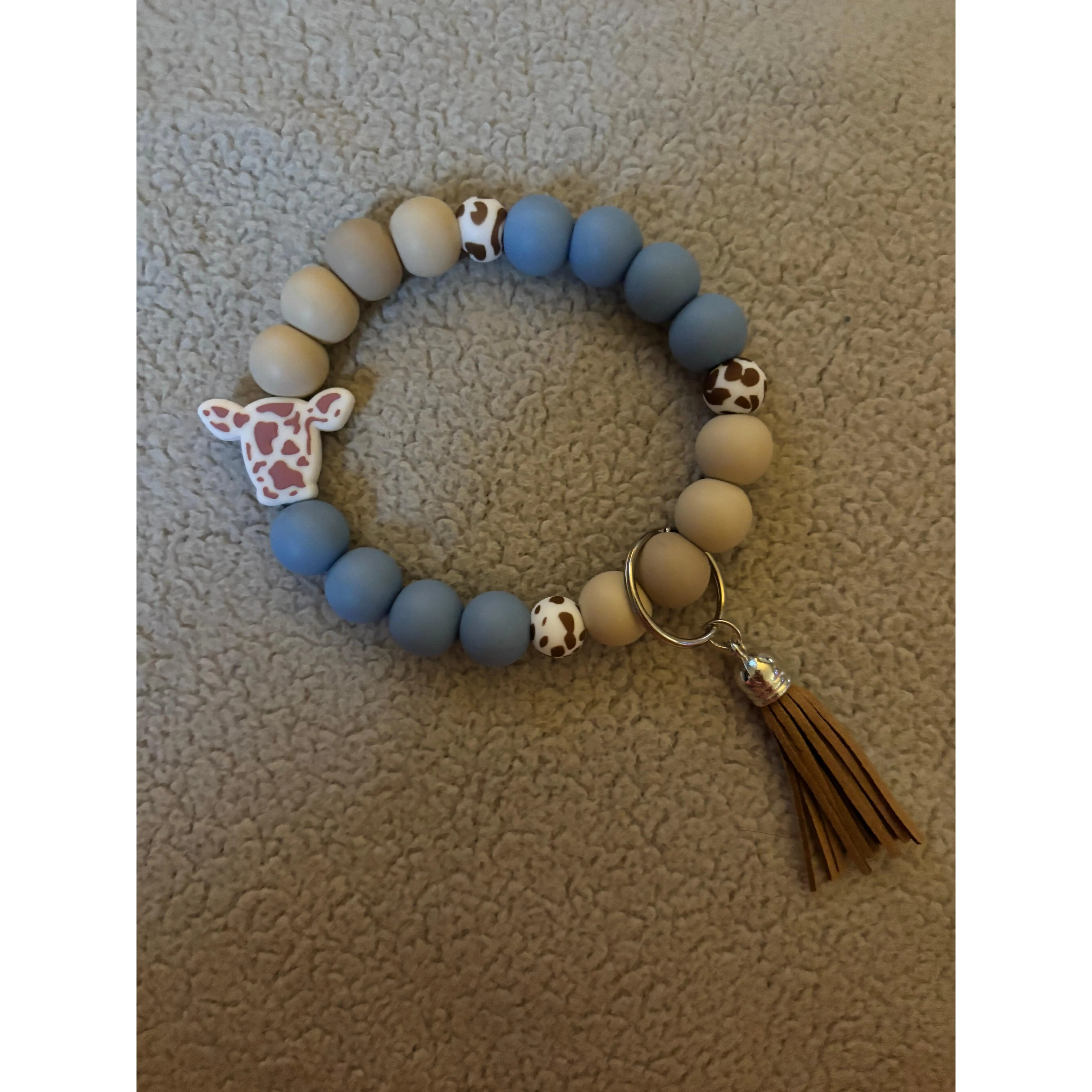 Brown Cow Keychain