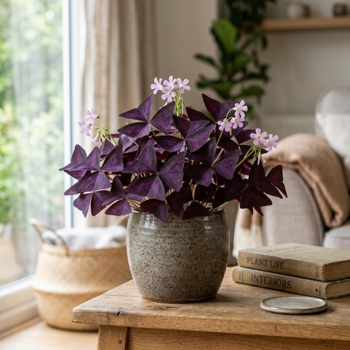 Purple Leaf Oxalis Bulbs for Garden Planting Non-GMO Easy to Grow Indoor Outdoor Perennial Flower Bulbs Hardy for Spring Autumn Planting