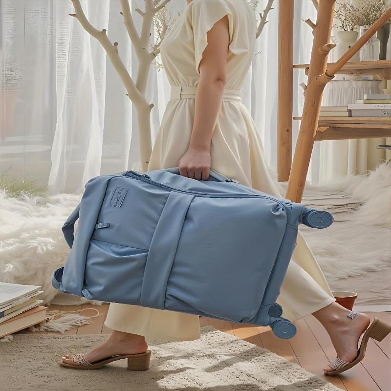 [2pcs Multi-Purpose Bag Set] 2pcs Multi-Purpose Suitcase Shoulder Bag Set Men And Women Multi-Function Sports Shoulder Bag Fitness Bag Men's Travel Bag Ultra-Light Large Capacity 24-Inch Suitcase Silent Universal Wheel Trolley Suitcase 20-Inch Cabin Suitc