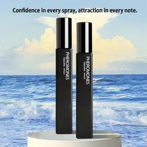 10ml bottle of marine notes essential oil perfume for men, infused with pheromones to enhance attraction and confidence. fragrance parfume spray