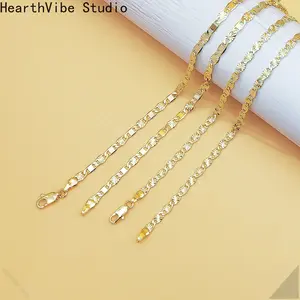 Women's Necklace — Featuring a fluid, textured chain design that radiates a natural, shimmering luster; its versatile and minimalist style effortlessly complements any outfit.