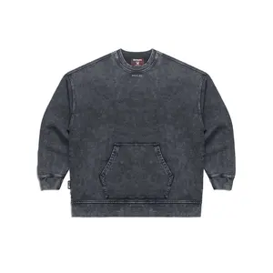 POP MART Hirono Living Wild-Scrapbook Sweatshirt Washed Black