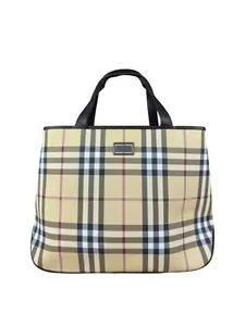 Pre-owned BURBBERY Canvas Shoulder Bags Burberry Vintage House Check Tote