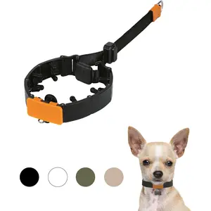 Dog Prong Collar for No-Pull Training, Quick-Release Buckle Adjustable Pinch Collar for Small Dogs Black Small Size Suitable Neck Girth 7”-10”