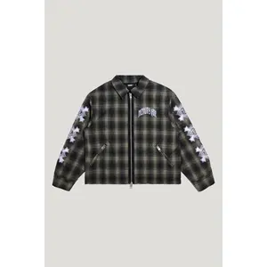 PLAID ZIP JACKET