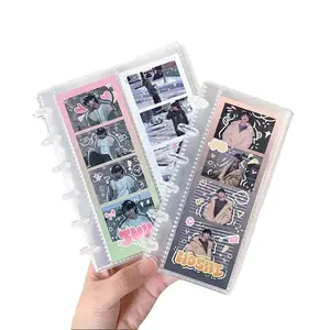 Clear photo booth frame, album-style photo storage box for 2x6-inch photos, 20-page photo decorations for anniversaries